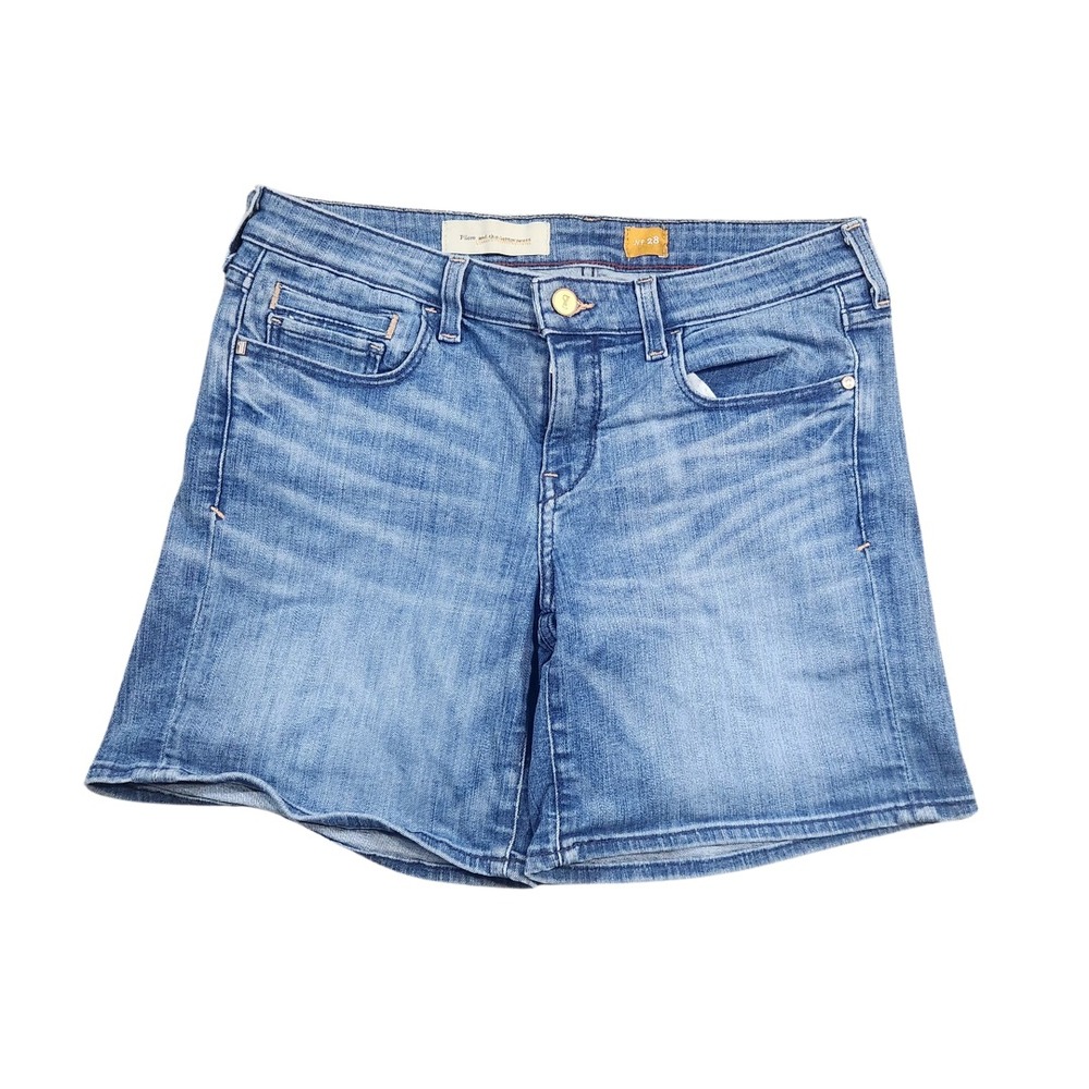 Anthropologie‎ x Pilcro Bermuda Jean Shorts Womens size 28 Blue Classic